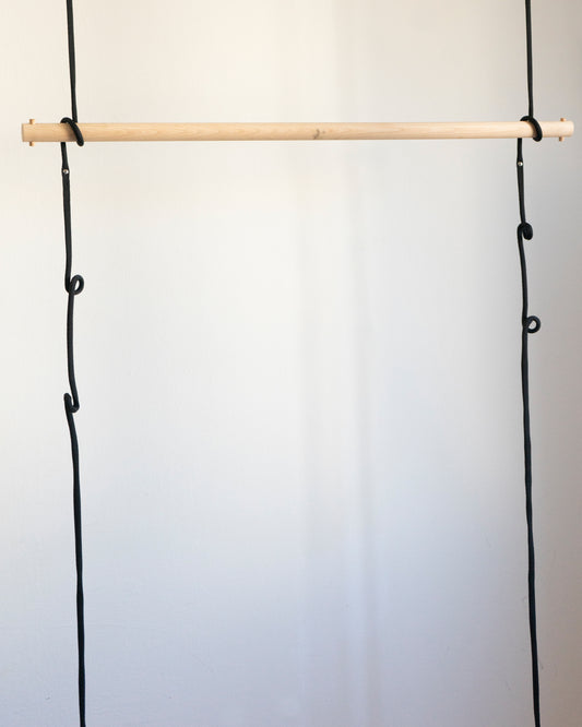 Garderobe, Holzstange