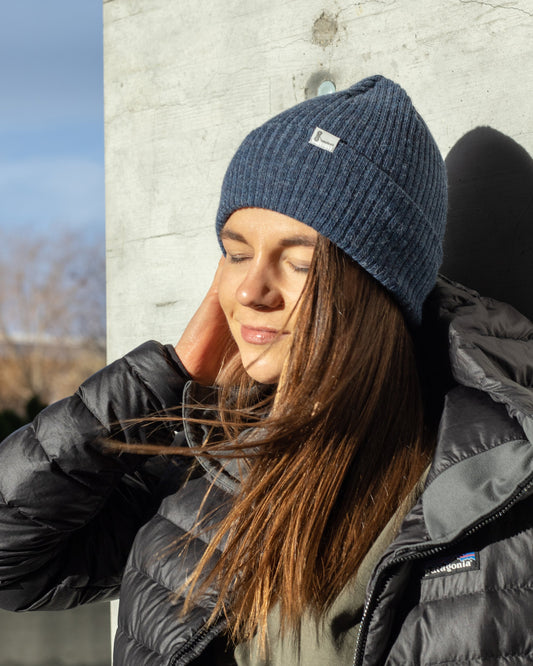 Beanie, Ripp - navy