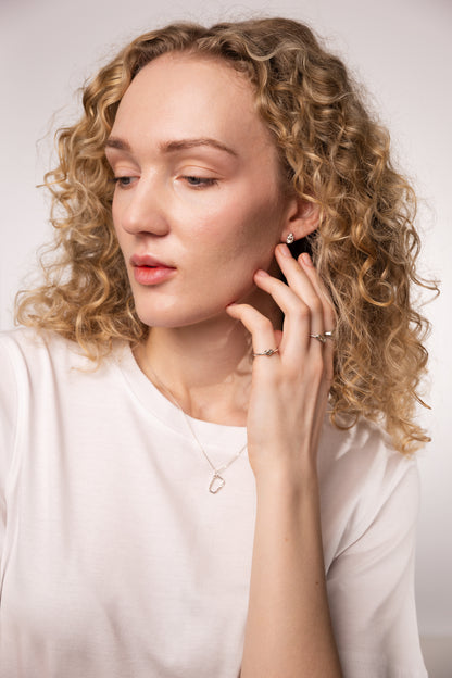 Carabiner with/without silver chain